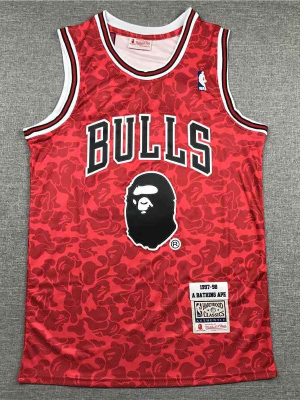 Mitchell & Ness x BAPE Collab Chicago Bulls Jersey Mens XL